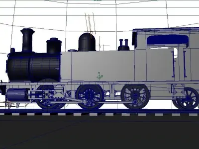 Steam locomotive With plug-in sample that was created in MFC VC 3D model