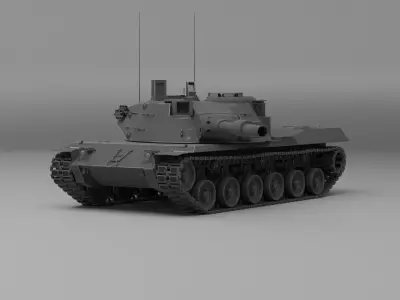 MBT 70 tank 3D model