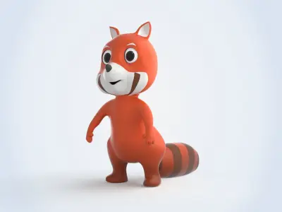Red Panda 3D model