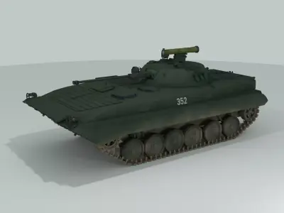 BMP-2 russian armoured vehicle 3D model