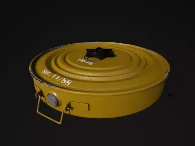 Anti-tank mine TM46 desert color 3D model