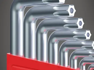 Mechanical Tool Torx wrench type L Mtx Kit 3D model