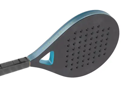 Paddle Tennis Racket and Tennis ball   Low-poly 3D model