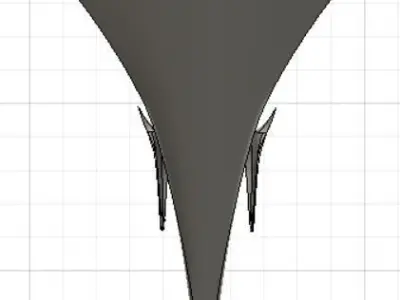 Spacecraft keychain 3D print model