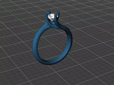 Engagement Ring 3D print model purchase
