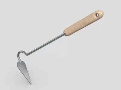 Hand Cultivator Low-poly 3D model purchase