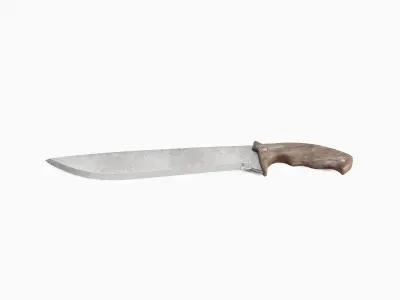 Machete Knife 03 Low-poly 3D model