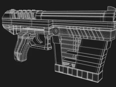 SCI-FI Handgun 3D model purchase