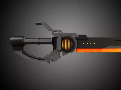 Sci-Fi Sword V7 Low-poly 3D model