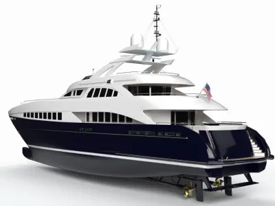 Willie Glory Luxury Yacht Dynamic Simulation 3D model
