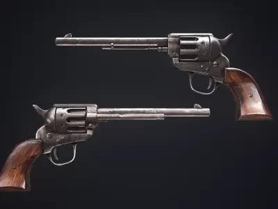 Colt Single Action Army Low-poly 3D model purchase