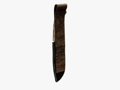 Sheath Hunting Knife Low-poly 3D model