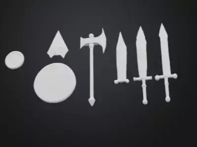 War Weapons Low-poly 3D model