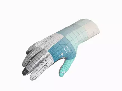 Welding Gloves Low-poly 3D model purchase