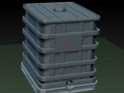 Water Tank PBR  Game Ready 3D Model 3D model