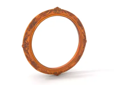 Ornate Gold Mirror model pack Low-poly 3D model