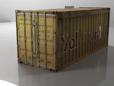 Container 3D model shipping 3D model