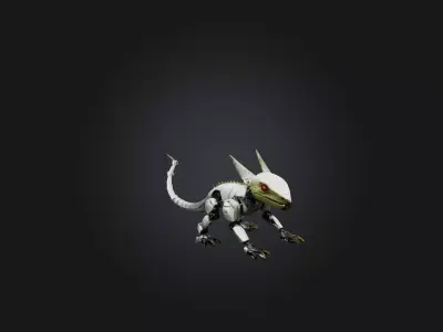 RoboLizard Model Low-poly 3D model