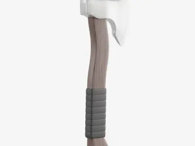 Survival Axe 01 Low-poly 3D model