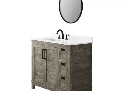 OVE Maribelle 42 Weathered Brown Vanity 3D model