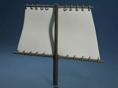 Rectangle mast 3D model