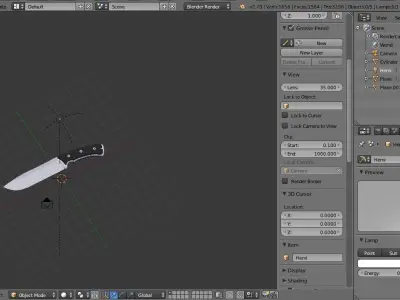 Low Poly Knife Pack - 7 Knife Low-poly 3D model