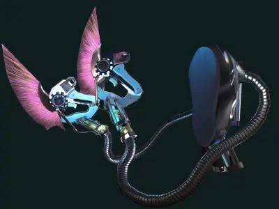 cyber daggers Low-poly 3D model