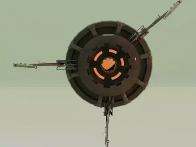 optimized gravity gun 3D model