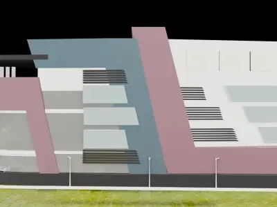 SHOPPING MALL Free low-poly 3D model purchase