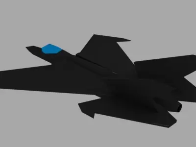 Fighter jet 3D model by BAYUAjiSTUDIO