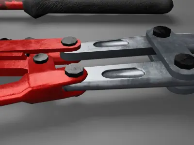 Bolt cutter rebar cutter - scissors pliers Low-poly 3D model