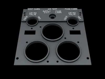 BOEING 737 OVERHEAD - AIR CONDITIONING PANEL 3D print model