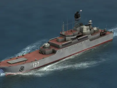 Ropucha Landing Ship 3D model