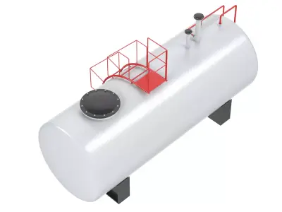 Industrial Tank PBR Low-poly 3D model