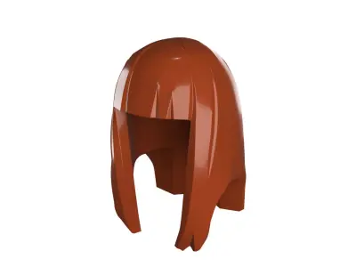 Custom3Dprint Minifigure Accessory - Minifigure Hair S2 - 040 3D print model
