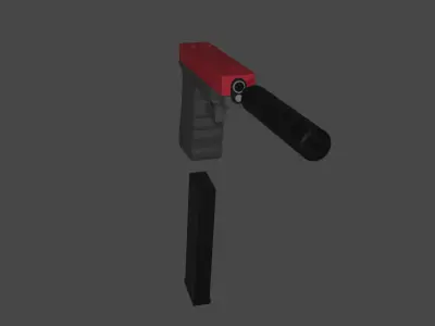 LOW-POLY GLOCKS 18 3D model