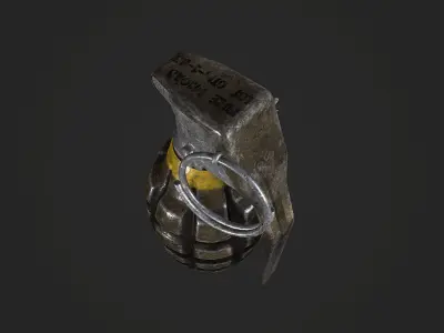 Grenade MK2 Low-poly 3D model purchase
