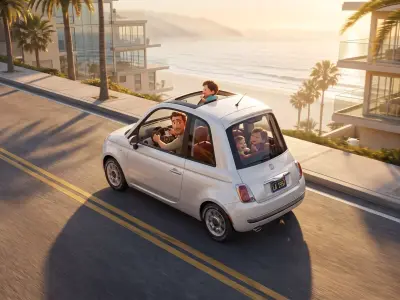 Stylized Compact City Car 3D Model Low-poly 3D model