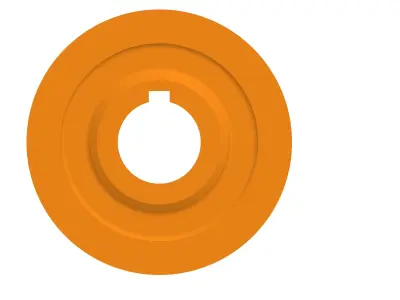 Pulley 192mm - Axis Diameter 60mm 3D model