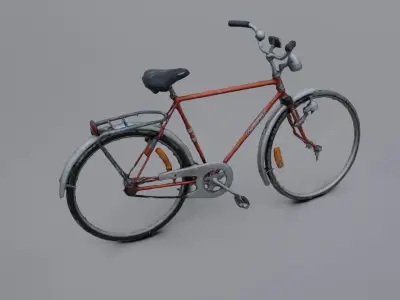 Bicycle Low-poly 3D model shop
