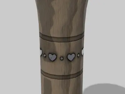 OB 00 18 vampire hunter hammer b Low-poly 3D model