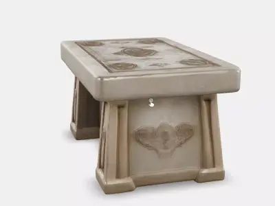 Ancient Stone Table Low-poly 3D model