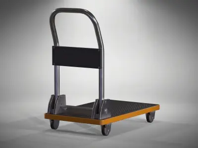 Trolley Low-poly 3D model get