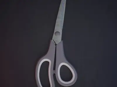 scissors 3d Low-poly 3D model