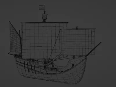 Caravel - La Pinta - Carabela La pinta 3D model
