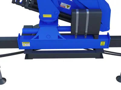 Crane Rigged 3D model