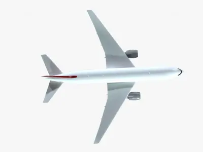 Realistic 747 3D model