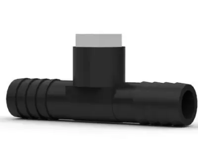 T-Pipe plastic connector Free 3D model