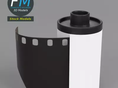 Film roll 3D model