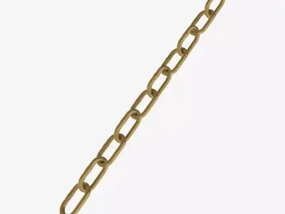 Gold Chain Low-poly 3D model